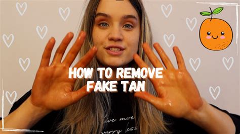 remove faux tan from skin